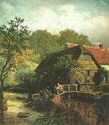 Andreas Achenbach Westfalische Wassermuhle oil painting reproduction